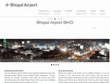 Tablet Screenshot of bhopalairport.com